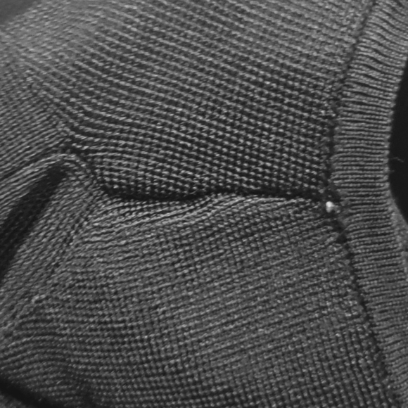 Chico's Travelers Mock Neck Sleeveless Top Tank Slinky Knit Navy Blue Size 1 - Picture 10 of 11